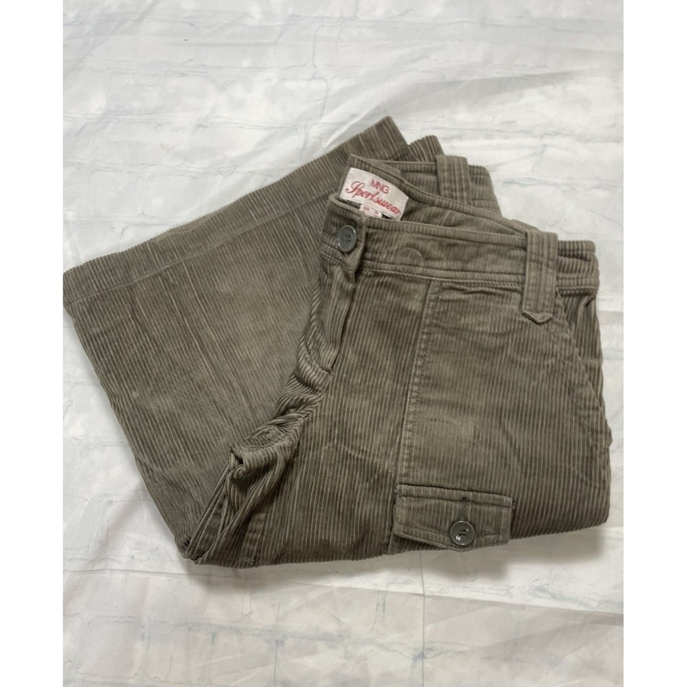 Mango wide leg gaucho’s corduroy Shorts Bermuda Petal Pushers Women US 4‎ MNG